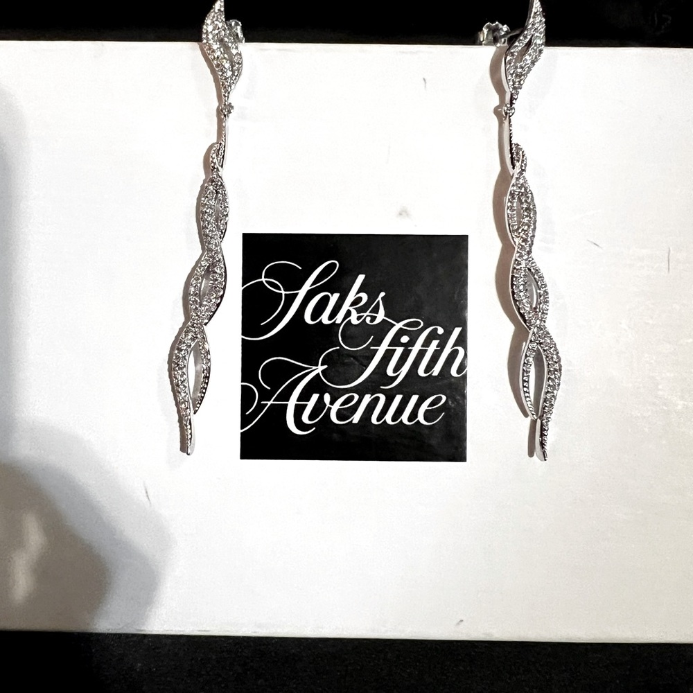 Sacs Fifth Avenue rhinestone earrings